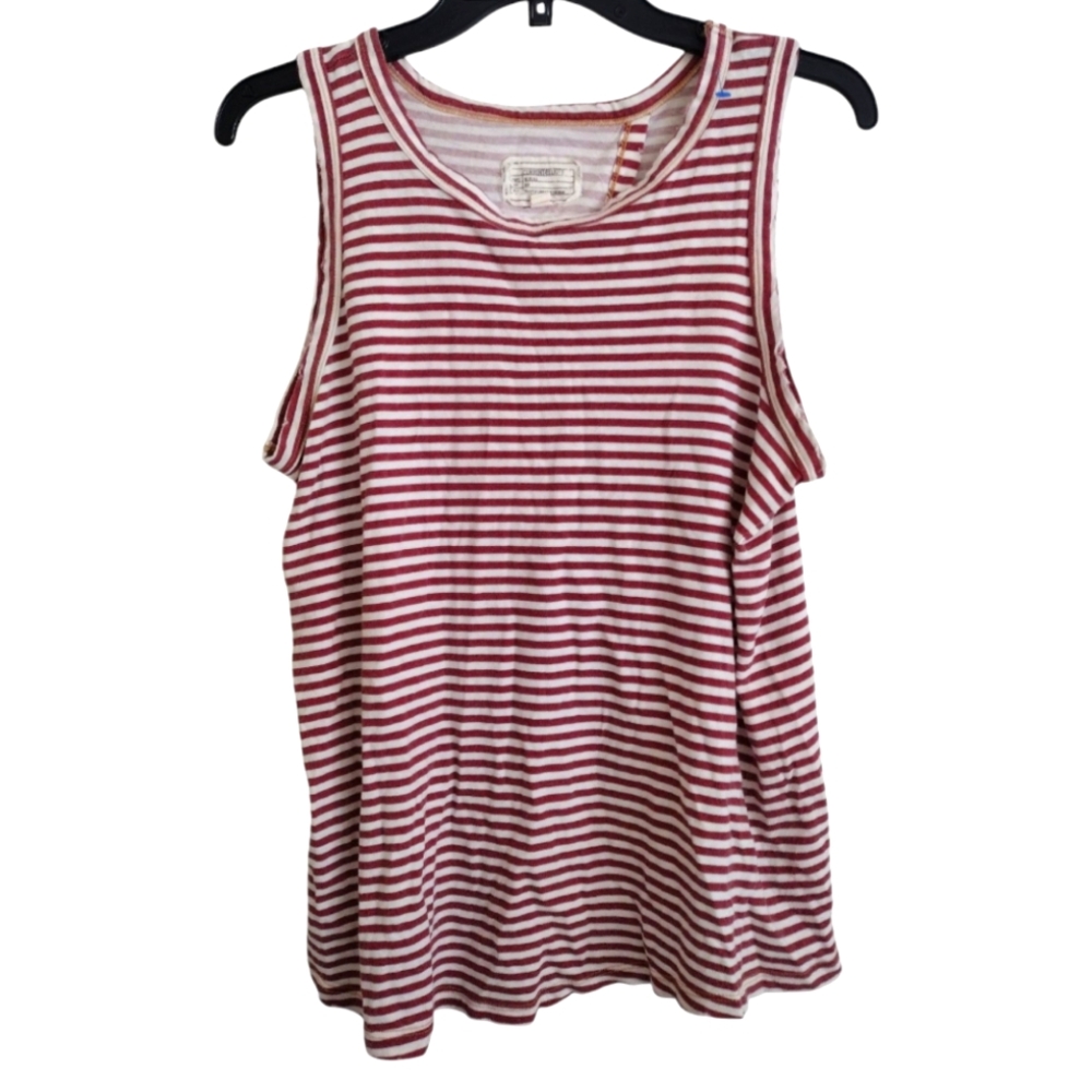 Current/Elliott The Crossback Muscle Tee Birkin Stripe Size 3 (Large)